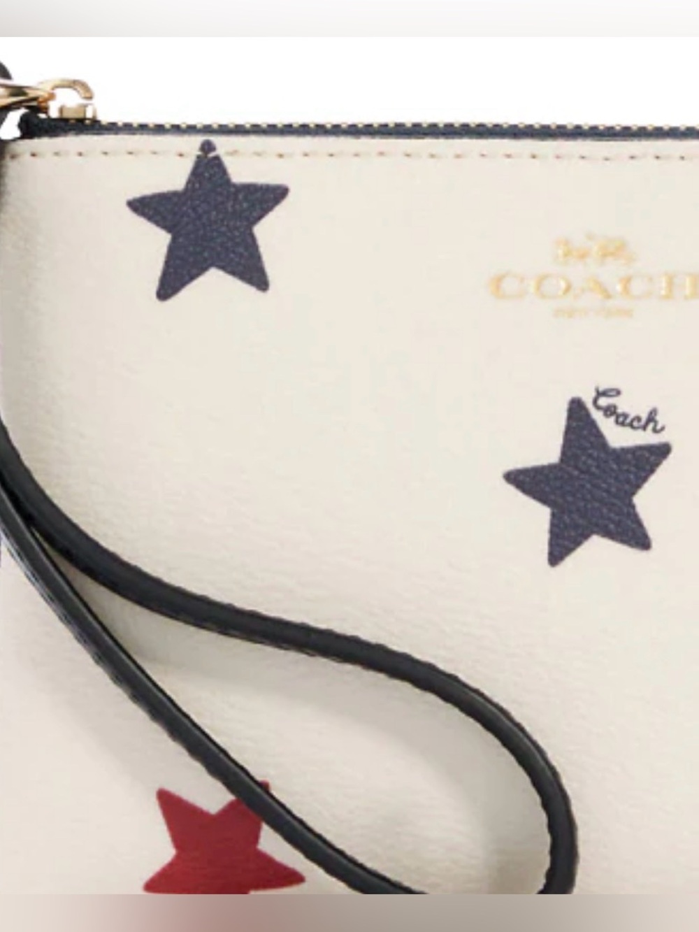 COACH CORNER ZIP WRISTLET WITH AMERICAN STAR PRINT - Picture 3 of 5